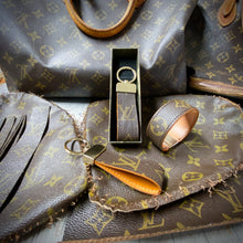 Load image into Gallery viewer, LV Keychain Pink Edges - repurposed