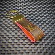 Load image into Gallery viewer, LV Keychain Pink Edges - repurposed