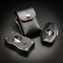 Load image into Gallery viewer, Colibri SV and Xikar VX2 cutter handmade leather case