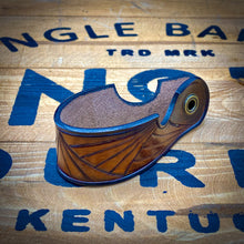 Load image into Gallery viewer, Leather Pipe Rest with Cigar Notch