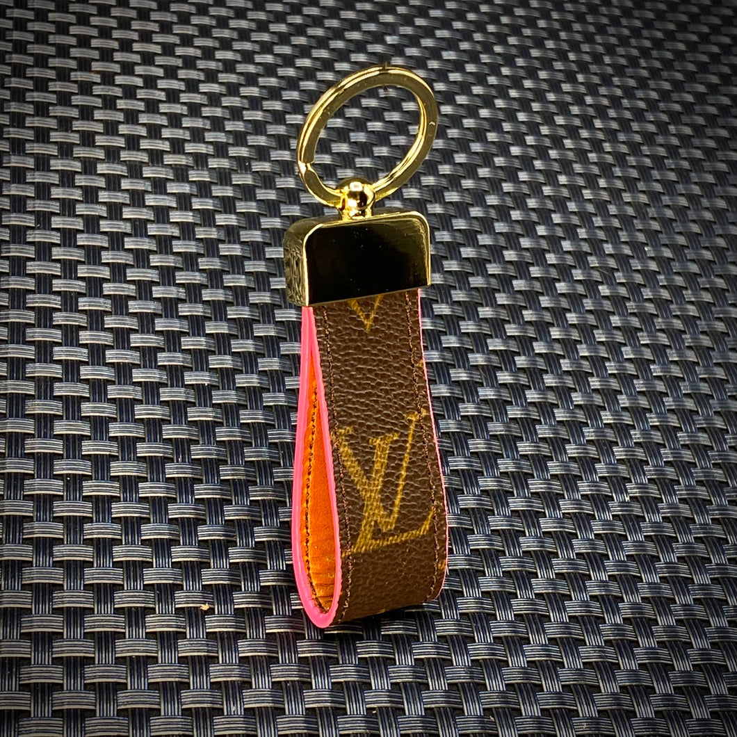 Upcycled LV Canvas Key Chain